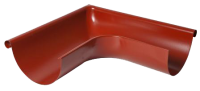 Угол желоба внеший 90 гр, сталь, d-150 мм, красный, Aquasystem